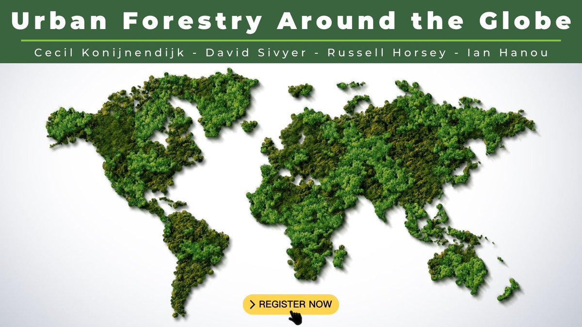 Different urban forestry perspectives compare how unique objectives, methods, and tech are employed around the world Ian Hanou, Russell Horsey, David Syvier, &amp; Cecil Konijnendijk, will discuss urban forest management in their regions and around the world. bit.ly/3CA8GFa