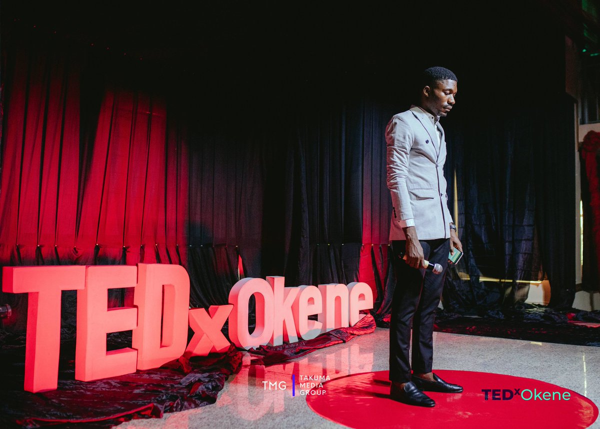 TEDxOkene's tweet photo. Our host for the #TEDxOkene #WayForward event, Meshack Inotu Osagie @inotuosagie made everything memorable with his excellent masterwork. 

Thank you for using your creativity to handle the event perfectly. https://t.co/DQEBDs0vEM