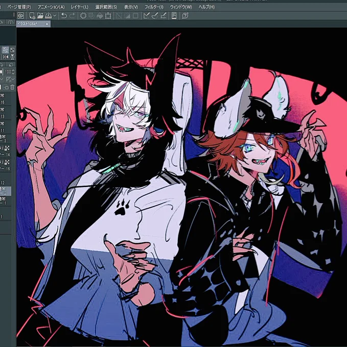 別の感じで描きたくなったやつ供養 