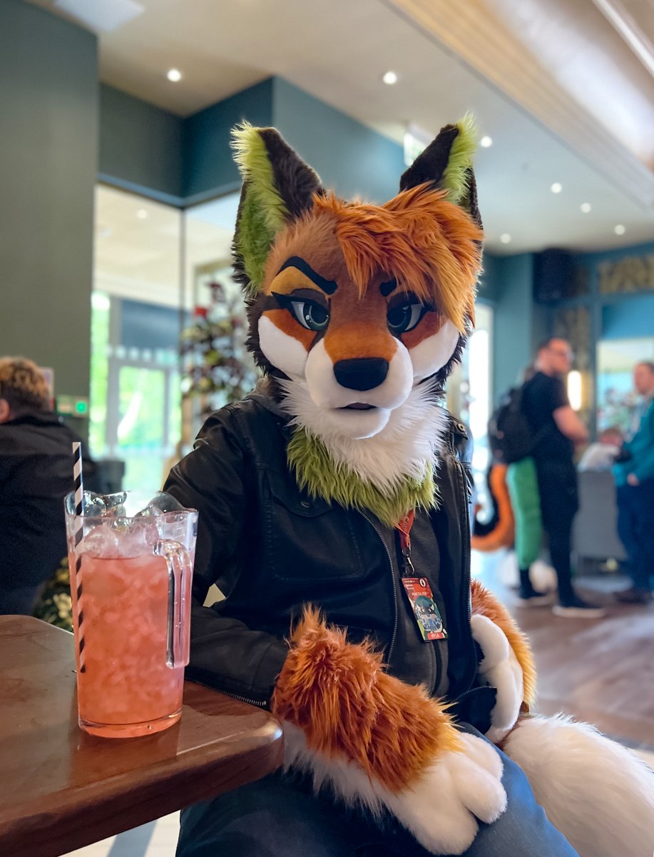 FractalTheFox's tweet photo. Don't be shy. Come have a drink with me and let's get lost in conversation together🍹🦊 https://t.co/eZKa4PtlXY