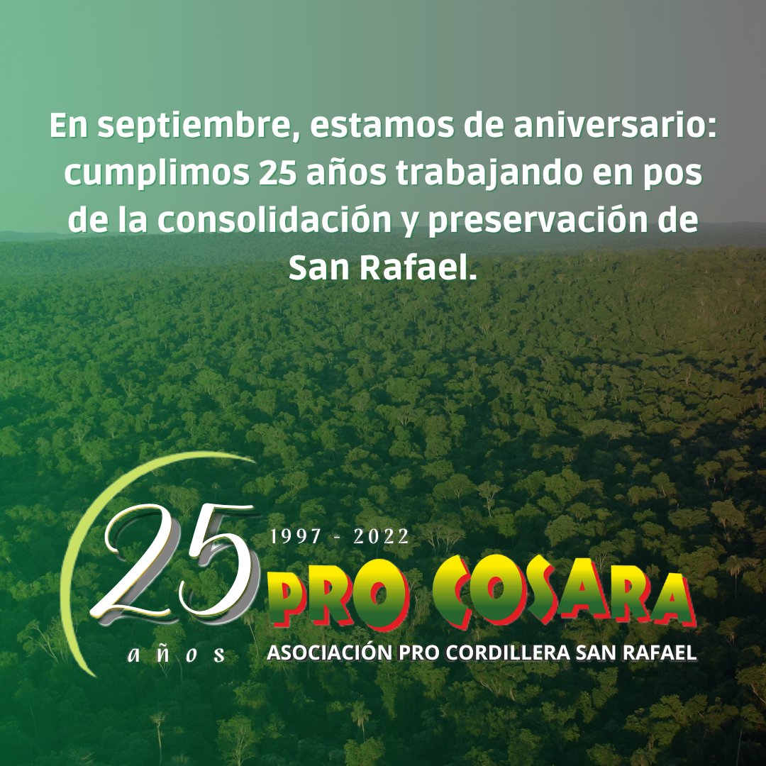 ProCosara's tweet photo. ✔ 25 años de PRO COSARA.
👉 Empezamos la cuenta regresiva....
#PROCOSARA #SanRafael #BAAPA https://t.co/C9P8638mWr