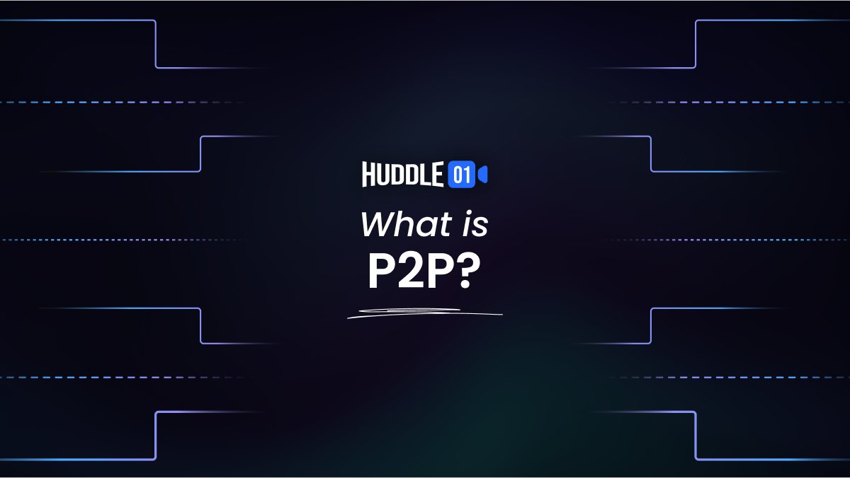 huddle01com's tweet photo. We see a lot of people rant about P2P 😡

but what in the world is P2P, and why it’s not scalable? 😤

Let’s dive into this 🧵 https://t.co/djSm7zFaJE