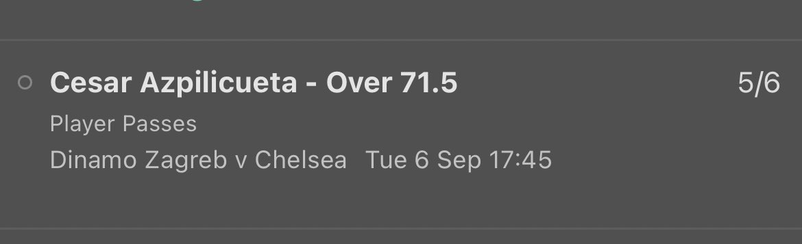 KRbets_'s tweet photo. Except Tuchel’s Chelsea to see plenty of the ball tonight against Zagreb in #UCL.

-Azpilicueta playing as part of back 3, so should see plenty of the ball.
-Last season no team away from home in whole #UCL avg more possession pg than Chelsea (66.7%).
-Attractive line from 365. https://t.co/V3kyjyBdKf