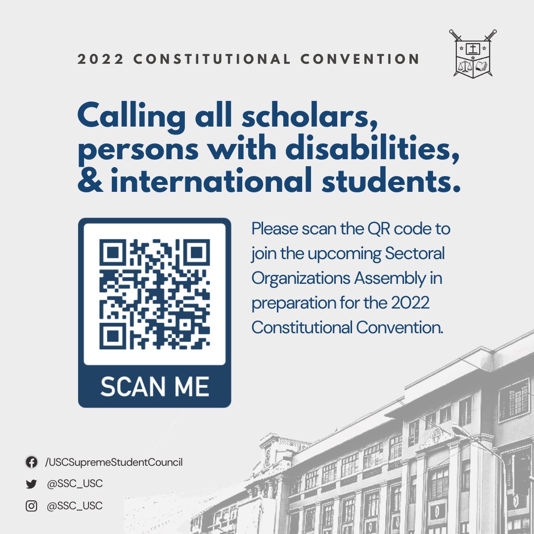 SSC_USC's tweet photo. Last September 3, 2022, the resolution to call for a Constitutional Convention to propose amendments to the 2001 USC - SSC Constitution and to Appropriate Funds Thereof was approved by the council via unanimous vote. (1/4) https://t.co/L7vWVM9LQI