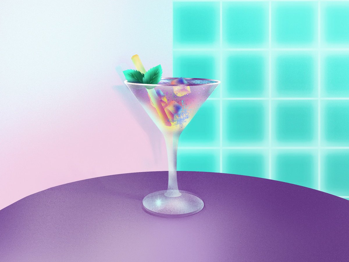 Ainesha24's tweet photo. Sunday Funday Boom💫🍸 #art #drawing #Procreate #procreateart #drinks #colors #design #glass #FolloMe #FolloForFolloBack https://t.co/rYUl7l27D1