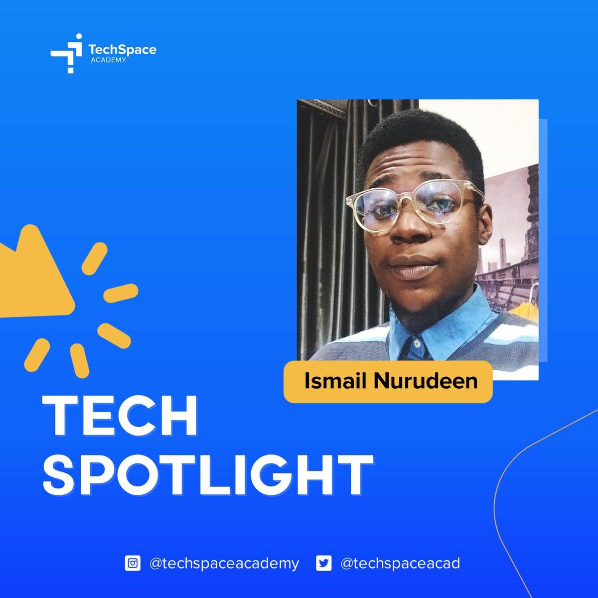 TechSpaceAcad's tweet image. TSA met with an amazing software engineer and he gave us some highlights about himself and his involvement with tech.
#10xNuru #tech #softwareenginering #edtech #productdesign #uiuxdesign