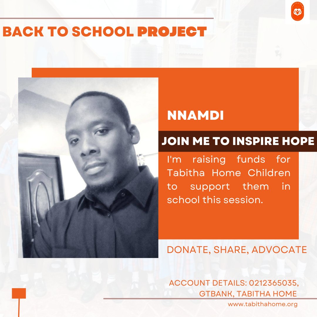 tabitha_homeng's tweet photo. The target is to raise 2.5 million naira for 50 Tabitha Home children. 

You can be part of the process by signing up on  https://t.co/hSFeB0M7gU. 

#volunteer
#tabithahome
#children
#fundraising
#campaign
#back2school
#schoolresumption
#charityday https://t.co/ddehAs1H2A