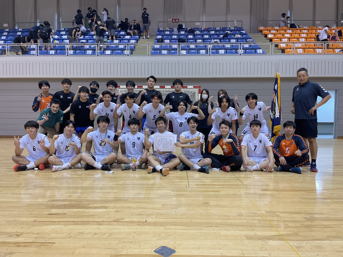 IPUmensHAND's tweet photo. 8月31日〜9月4日まで山口県で行われた秋リーグ、男女アベック優勝する事ができました。応援ありがとうございました🤾‍♂️
次は11月に行われるインカレに向けて頑張りますので応援よろしくお願いします。 https://t.co/yLi6GrMjjD