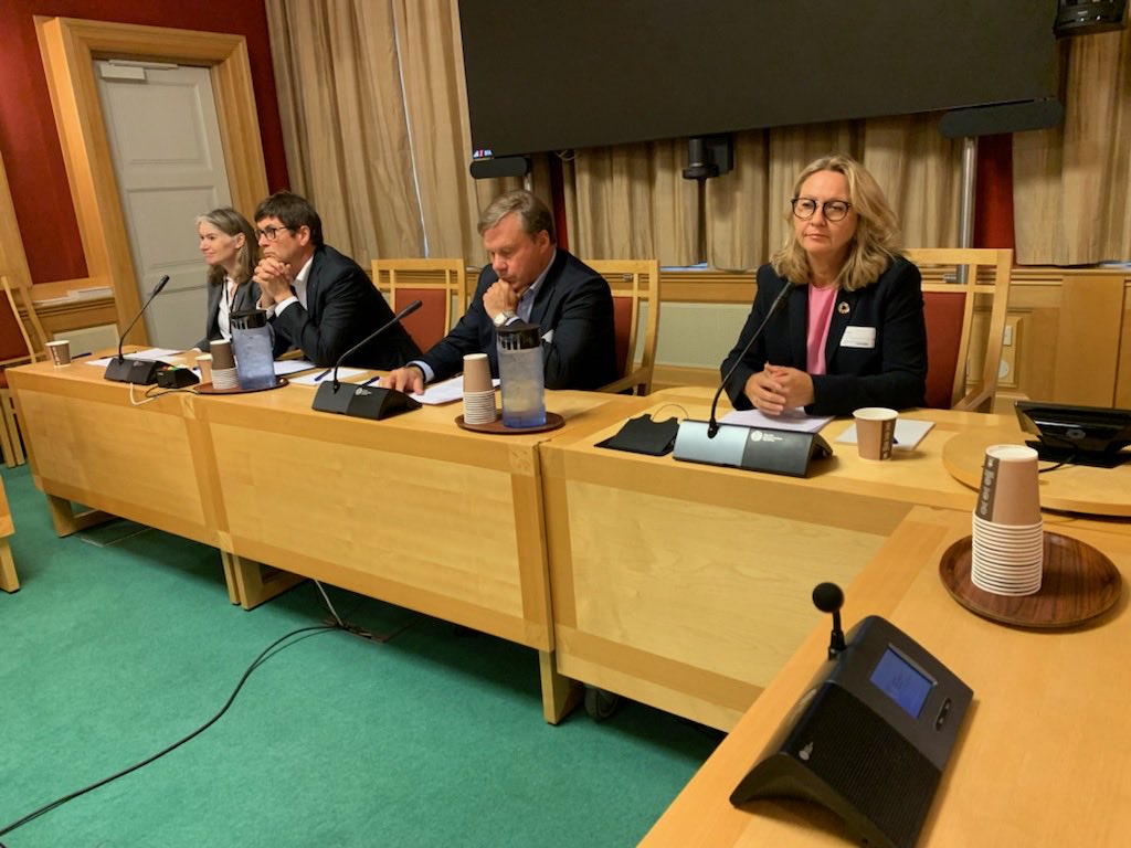 fsi_no's tweet photo. I dag er vi på høring om eksportkontroll i Stortinget sammen med Norsk Industri, Kongsberg og NAMMO #forsvarsindustri #forsvaret https://t.co/lhb0g4x2hH