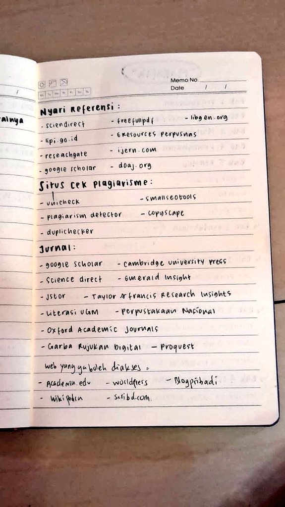 catatan yg mudah-mudahan bermanfaat yaw 📋🤎