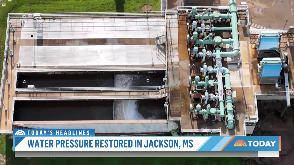 The city of Jackson, Mississippi says water pressure has been restored