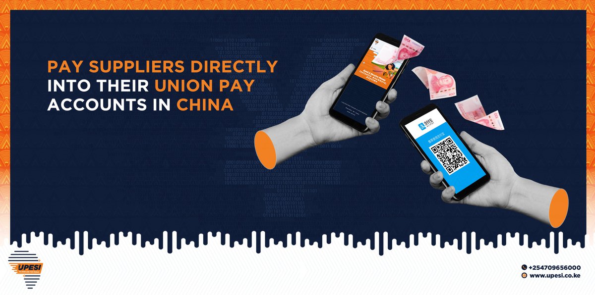 UpesiMoney's tweet photo. Chinese is a great destination for sourcing products. You can pay your suppliers with Upesi to their Union Pay accounts instantly . 
Visit at https://t.co/PlgAktVZ2w or call us at 0709 656 000 and 0770 999 865 on WhatsApp.
#YourSwiftestPartner #UpesiMoneyTransfer #China #Instant https://t.co/QTTmZMDKWL