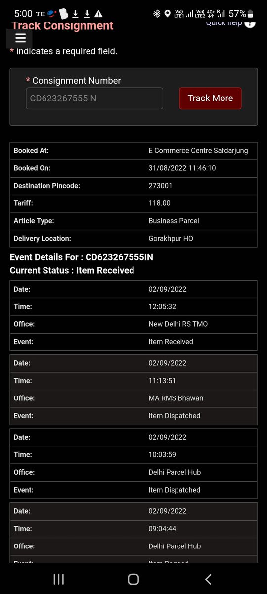 gudducivil's tweet photo. @IndiaPostOffice  Item not delivered at address and redicted without delivery. Item number CD623267555IN. Please send my item on mentioned address https://t.co/qKouN5fMuL