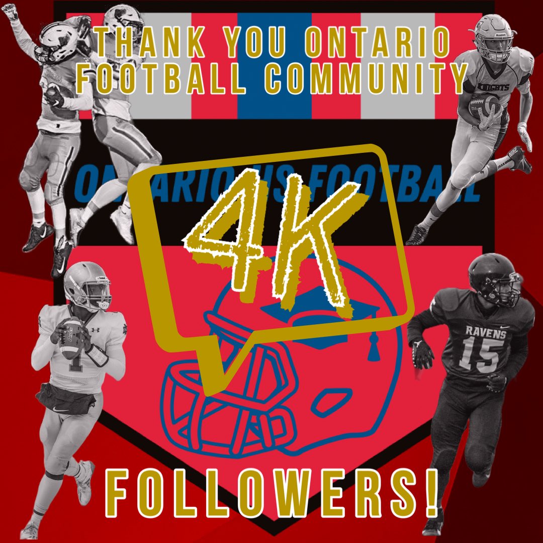 WOKE UP IN 4K! THANK #ONHSFB FAMILY! - NEWS ABOUT LOTS OF BIG COLLABS COMING UP SOON ! ONLY UP FROM HERE HIGH SCHOOL FOOTBALL MATTERS! - @FootballOntario