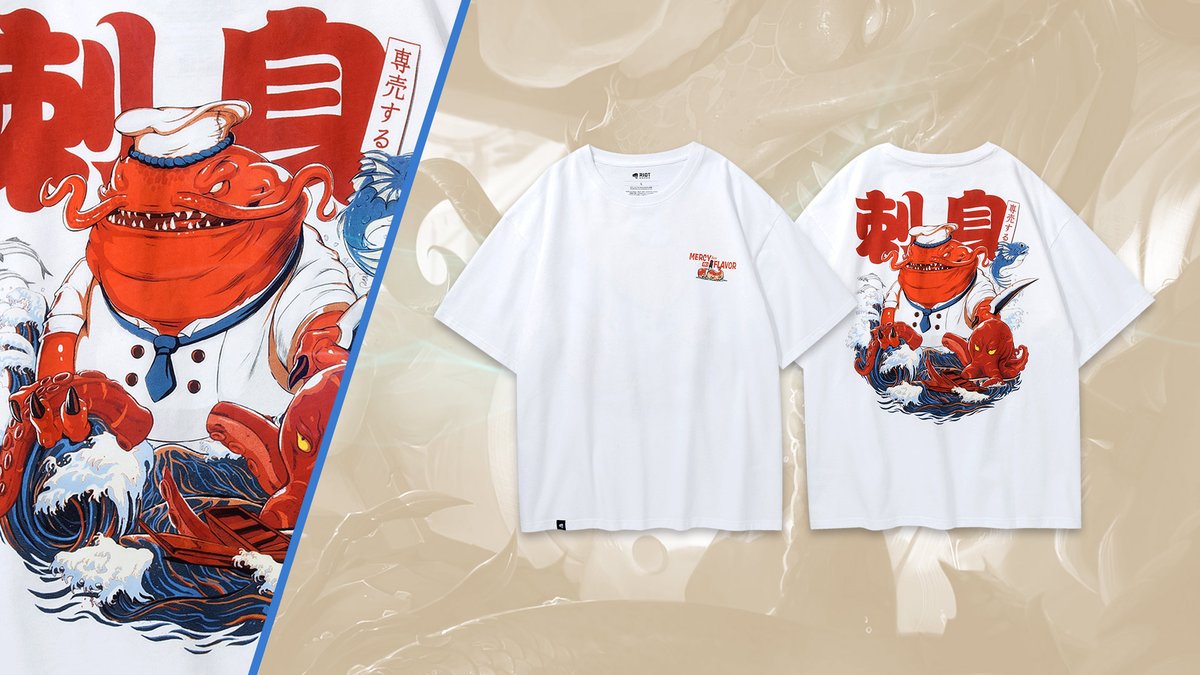 lol_es's tweet photo. Negaos a sucumbir a la degradación culinaria con esta camiseta de Tahm Kench maestro chef 👉 https://t.co/wtyoKRgx1V https://t.co/C3APOxxcAz