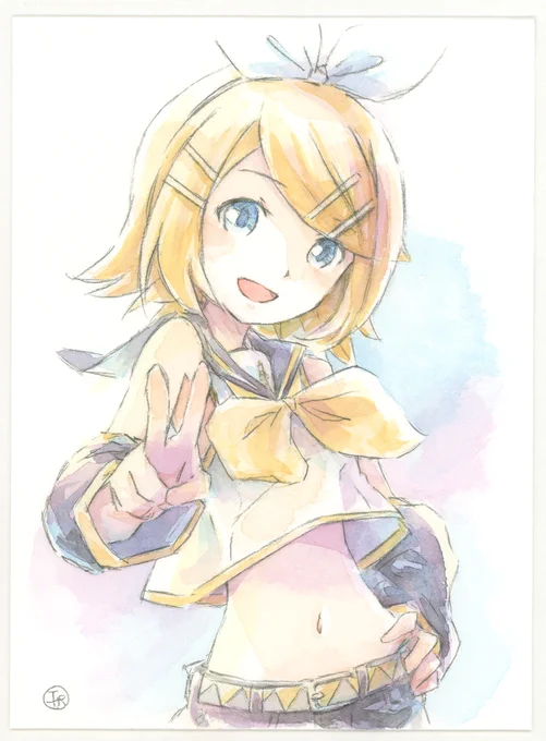ゴキゲンリンちゃん描きました～ 