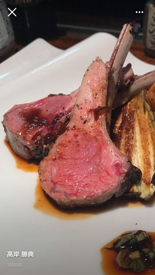 Yohimi4433's tweet photo. 骨付きラムの、ブルーベリーソース
＃一夢庵　＃骨付きラム
＃飯田市　＃焼肉の街 https://t.co/UgNWfllmvt