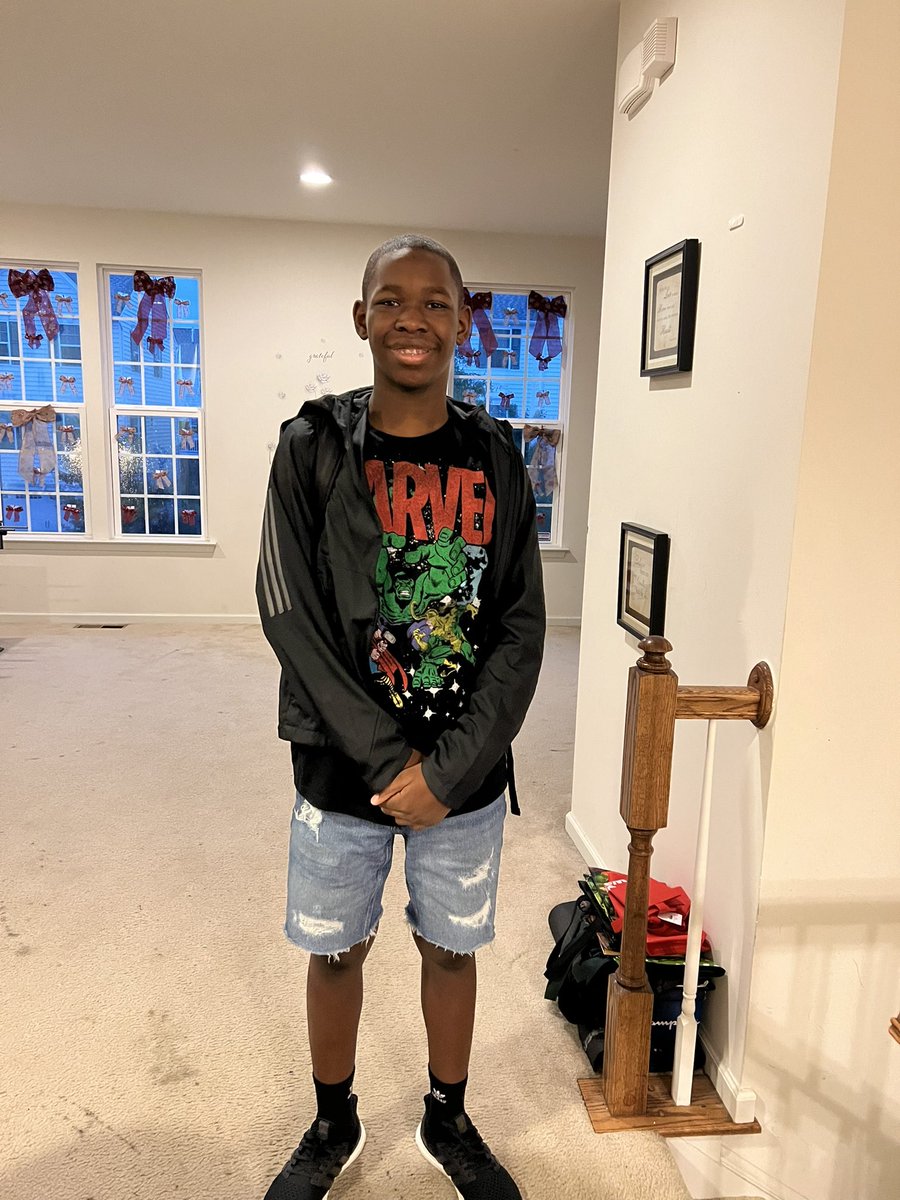 MsElle48's tweet photo. Good morning @AlexHolleyFOX29 @MikeFOX29 My World Corey Williamson Jr. 1st day of Middle School, Middletown, DE! @Fox29goodday https://t.co/nZ6Djdm2RW