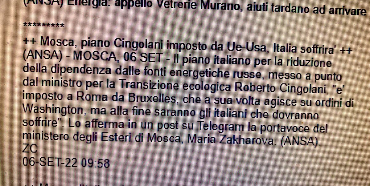OGiannino's tweet photo. È fin troppo evidente che questa oltraggiosa presa di posizione di Mosca, secondo cui governo Draghi sarebbe “servo” di UE e USA, è in realtà un appello ai veri servi di Putin nella politica italiana e agli italiani perché li votino: Salvini, Berlusconi e Conte https://t.co/xP3s0ST2Lo