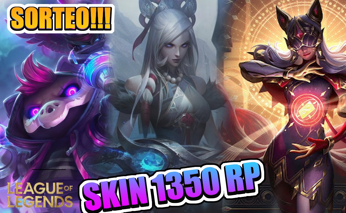 Kitty_mato's tweet photo. 🎁✨ Sorteo skin 1350 RP (EUW/LAN/LAS) ✨💜
Para participar:

✎- follow a @Kitty_mato 
✎-Rt 🔁
✎-like ❤️
✎-Menciona a un amigo y tú servidor 
✎-Si llegamos a 100❤️tu amigo se lleva otra 

⚠️Solo cuentas Personales⚠️ 
15/9/2022

#lol  #LeagueOfLegends #skin #sorteolol #sorteo https://t.co/Zgu9qif731