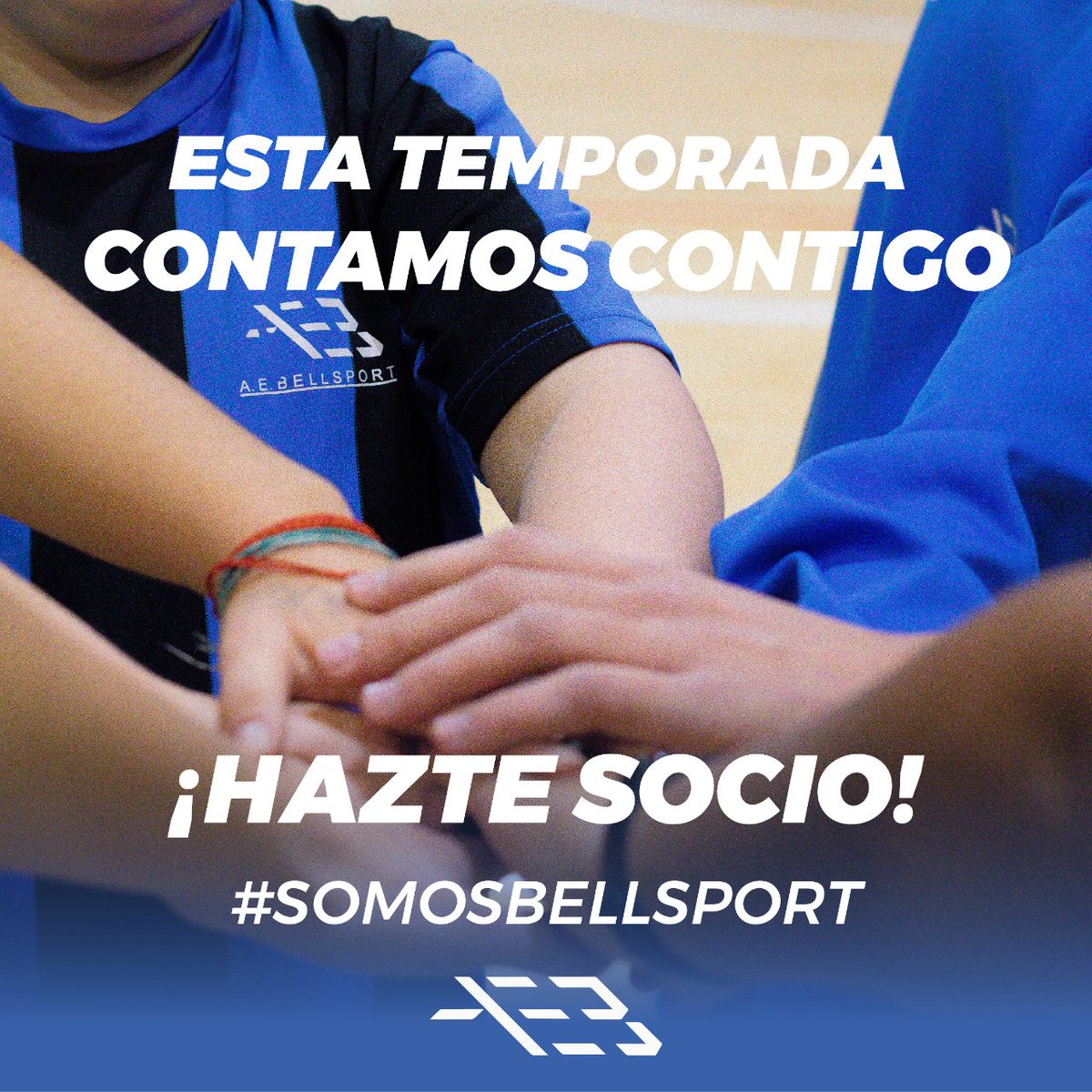 aebellsport's tweet photo. Arrancamos una nueva temporada llenos de ilusión y fuerza. 

Estamos seguros que gracias a vuestro apoyo, seremos imparables.

Entra en nuestra web https://t.co/NchKgd6jiu y ¡Hazte socio ya! 

#SomosBellsport 🔵⚫️ https://t.co/lVUE3KH1cv