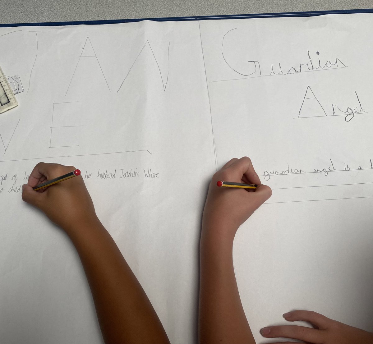 StVincent_DP's tweet photo. We conducted some research on who St. Anne was and what Guardian angels are, in response to our school’s name. @StAnnesGAASC @StAnnesgaCPS https://t.co/aCkjEypvBW