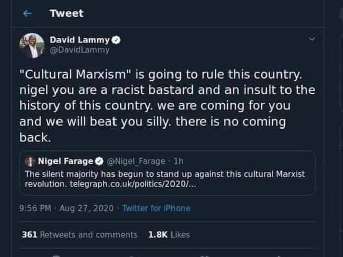petenew100's tweet photo. Can somebody explain to me HOW this horrible man in the HOC? and how he is a MP?
@DavidLammy  what happened to personal standards?
this is disgusting. https://t.co/bZ6Z4JjMok