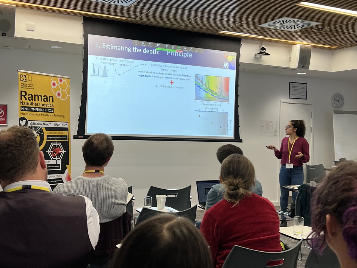 profnickstone's tweet photo. Great talk by @Fly3Sara on #SESORS #DepthProfiling @Raman_NanoT #RaNT2022 @UofE_Research @CLF_STFC @STFC_Matters https://t.co/dqkmuU7OXo