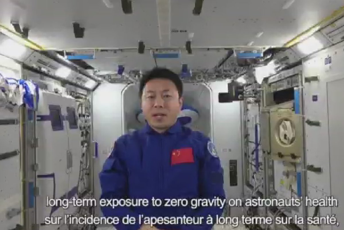 ChinatoAU's tweet photo. Chinese Taikonauts answer Namibian youth’s questions about their tasks to fulfill: We focus on the impact of long-term exposure to zero gravity, and also do experiments on life and ecology science, realize on-orbit control of modules, carry out extravehicular activites etc. https://t.co/eEnN05tyQw