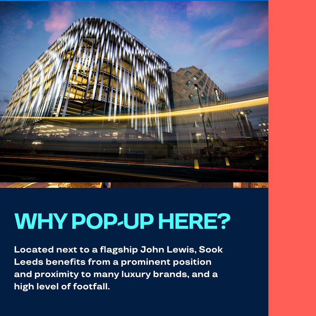 LIVE, LAUGH, LEEDS. Discover why your brand needs to pop up in our new Victoria Gate space.