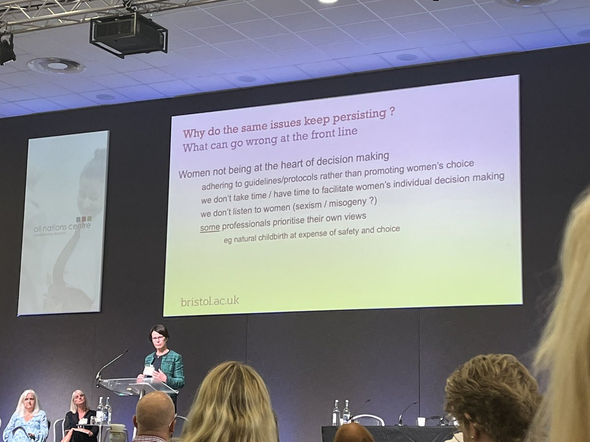 CerysScarr's tweet photo. Such an insightful talk by Prof Jane Norman about why the same issues keep persisting in maternity care #safetyiseveryonesresponsibility @NormanJaneE https://t.co/hMoFaKMYQ9