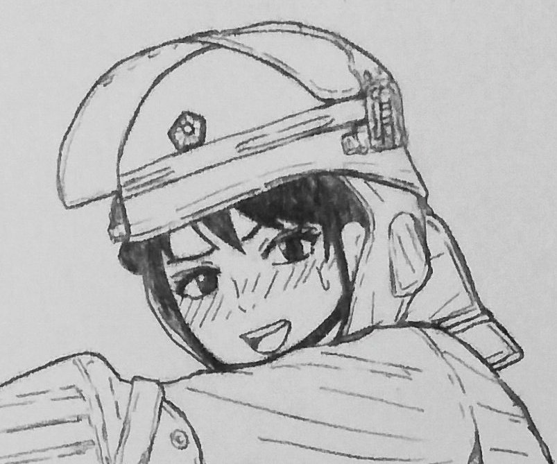 白バイガールとマル機ガール 