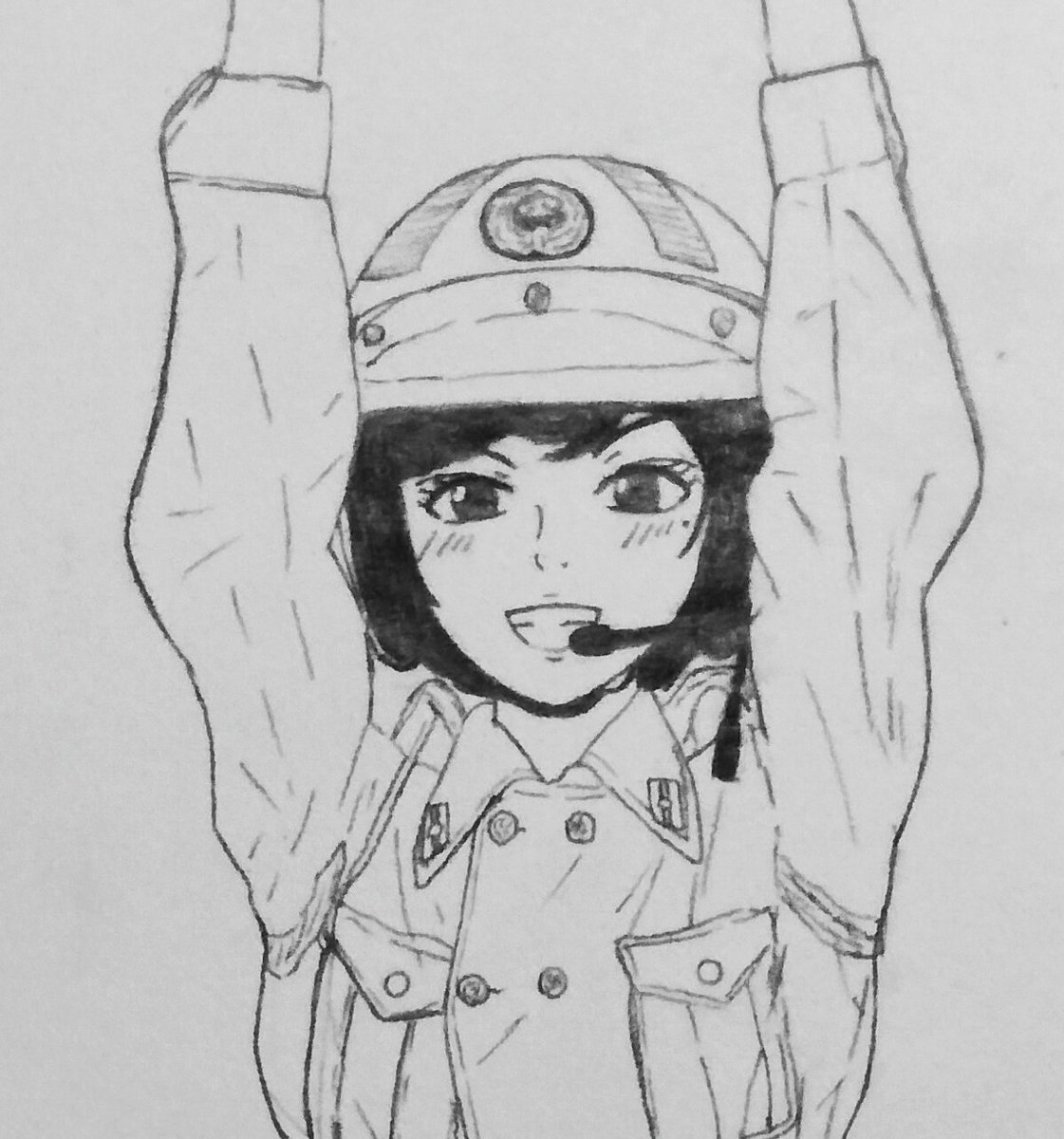 白バイガールとマル機ガール 