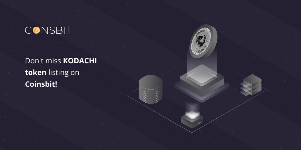 c0insbit's tweet photo. 🔥Don't miss KODACHI token listing on Coinsbit!🔥

💥Dear users, we are glad to announce that KODACHI token will be available on Coinsbit on 07.09.2022 at 15:00 UTC!

💵Pair:
KODACHI/USDT

✅To get more info: https://t.co/A4E9yfEh9B

#Coinsbit #Listing #KODACHI https://t.co/E63TnMBT6H