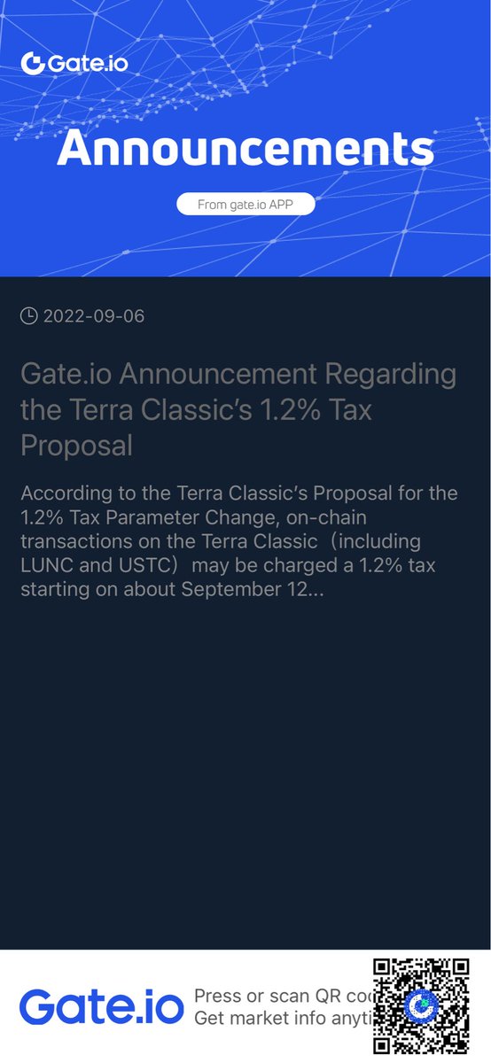 Breaking news : 

@gate_io  SUPPORT $LUNC and $USTC Tax burn 🔥  #LUNACLASSSIC 

RETWEET IF YOU WANT IT TO BE OFFICIAL 

SUPPORT #LUNC  #LUNCBURNING  

#LunaClassicBurn #LunaClassicHQ 

🌕🌕🌕🌕🌕🌕🌕🌕🌕🌕🌕🌕🌕🌕🌕🌕 gate.io
