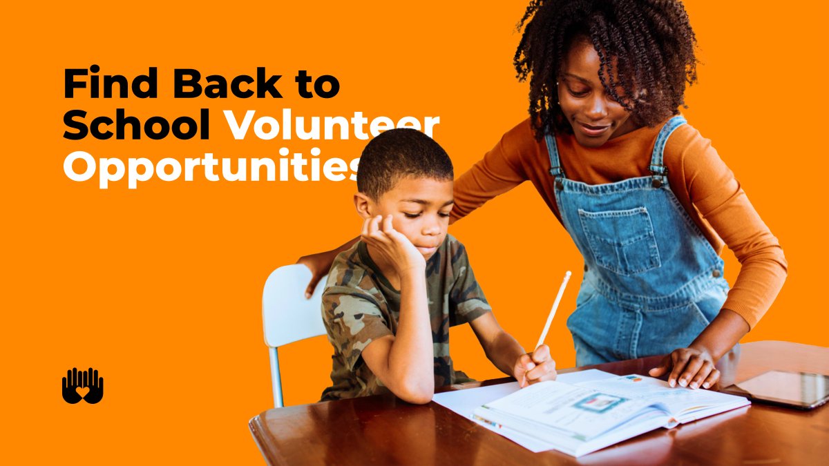 As classrooms fill back up around us, create opportunities for #volunteers seeking to be involved with school-age youth! Claim your #nonprofit profile to get started today: hubs.li/Q01kV7lL0 

#makeadifference #volunteerwork #techforgood #csr #corporatesocialresponsibility