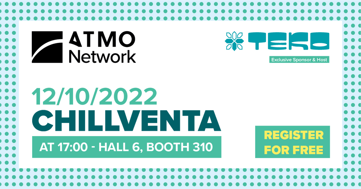 ATMOEvents's tweet photo. Last week we were proud to announce #ATMONetwork Chillventa 2022 sponsored by TEKO Refrigeration. You can register for free here to listen to industry experts: https://t.co/FO244ROAE0.
Seating is limited so early registration is recommended!
#GoNatRefs @Chillventa https://t.co/7wFYZt5XUK