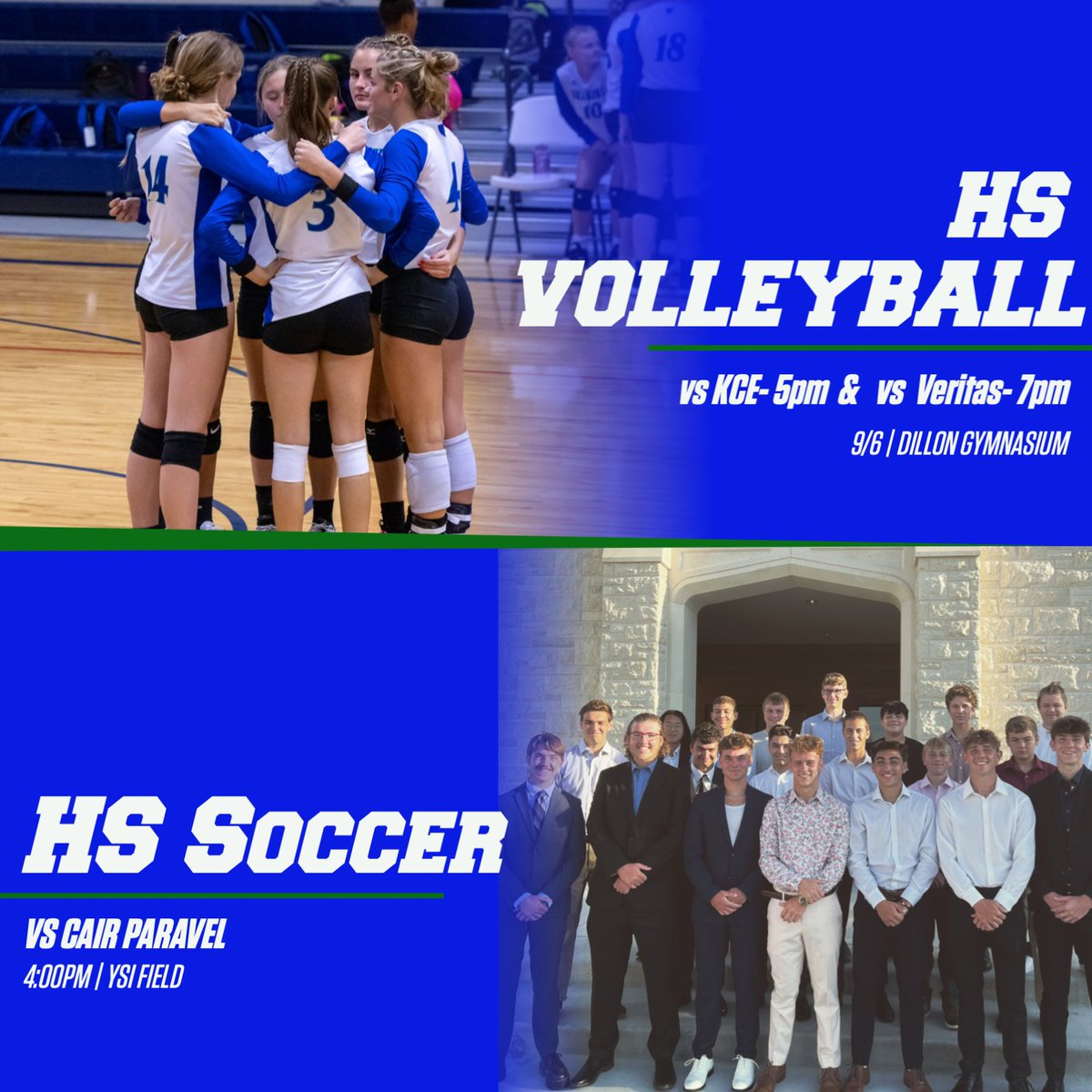 FILL THE STANDS!
WHITE OUT @ SOCCER ⚽️  &amp; VOLLEYBALL 🏐