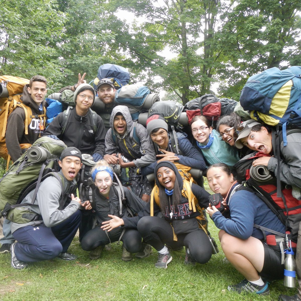 OutwardBoundCan's tweet photo. It’s the first day of school! What’s heavier? Your textbooks 📚 or your camping gear ⛺? #GetOutLookIn #OutwardBoundCanada https://t.co/VFJ5XazG1l