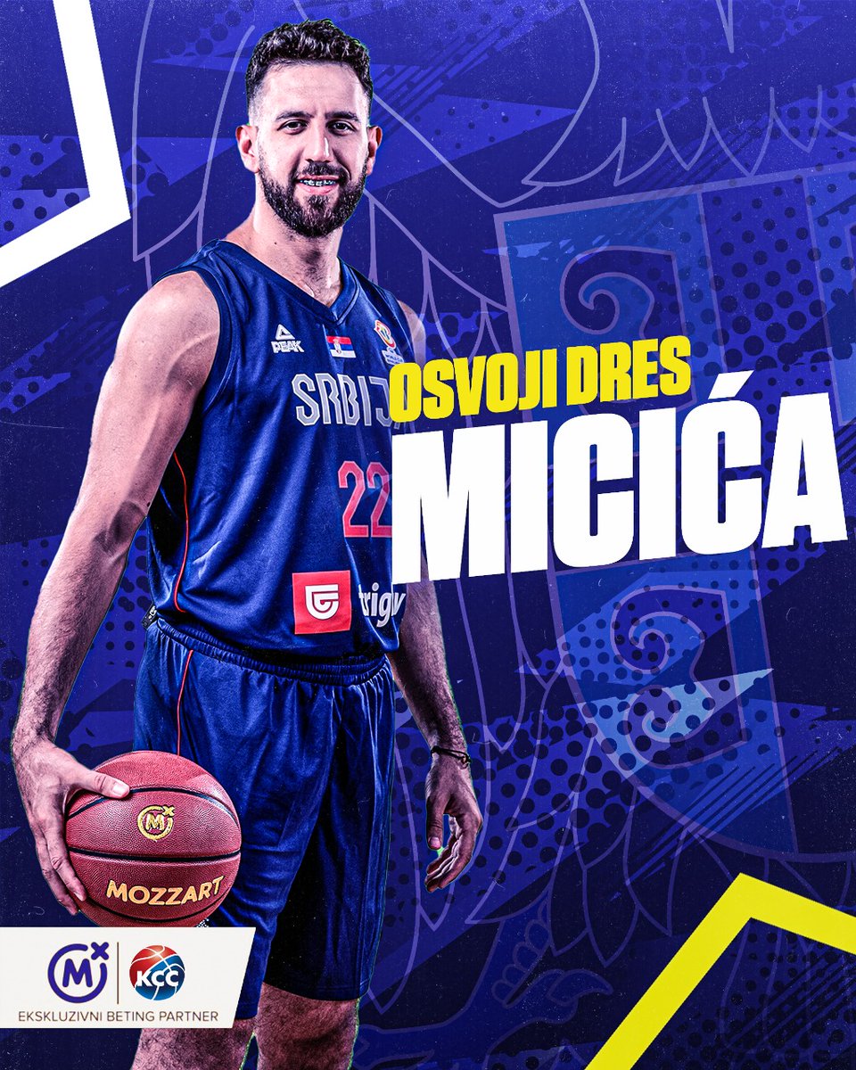 MozzartBet's tweet photo. 🇷🇸🏀Osvoji dres Vase Micića🇷🇸🏀

Mozzart kao ekskluzivni beting partner @KSSrbije poklanja Vasin dres.

Sve što je potrebno je da:

• pratiš @MozzartBet ✅

• retvituješ uz quote 🔁

 • prognoziraš ko će dati prve i poslednje poene za Srbiju protiv Izraela 🇮🇱🏀🇷🇸 https://t.co/baKg2ze4hT