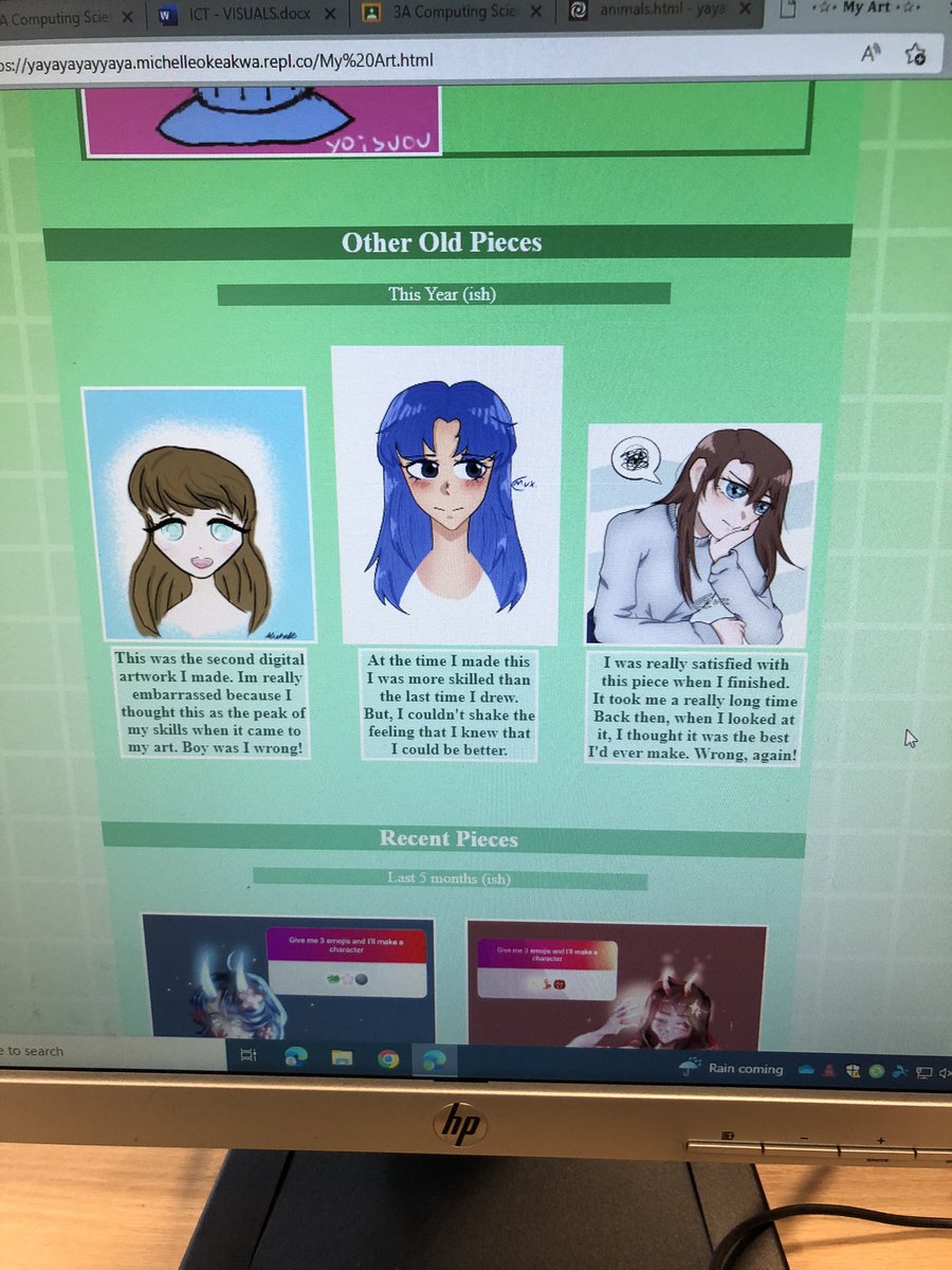 PortyICT's tweet image. Look at this! 👀 Amazing work from one of our S3 Computing students creating a website using @Replit and html! #ProudOfPorty #LearnAndImprove #creativity
