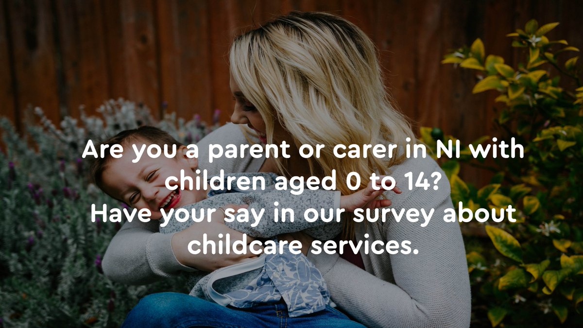 Have you got 15 mins to help improve childcare services in Northern Ireland? A review commissioned by the Department of Education wants to hear from parents & carers of children aged 0-14. Have your say by taking this short anonymous survey before 30 Sept: tinyurl.com/mrc7dskp