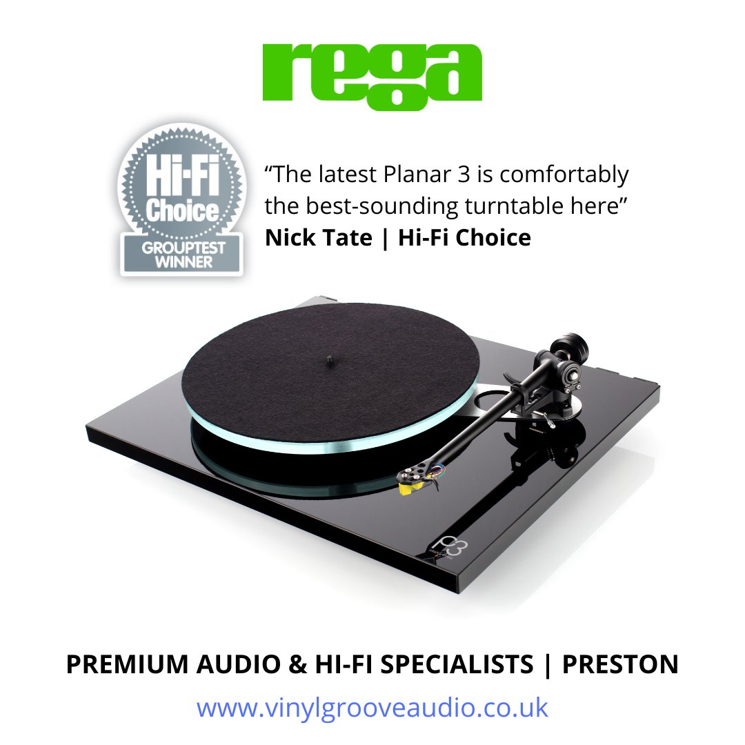 vinylgrooveaud's tweet photo. The @RegaResearch #planar3 #turntable has just been awarded the grouptest winner in #hifichoice ๐๐๐
The #regaplanar3 is on permanent demo at our #preston showroom in #lancashire:
https://t.co/I0DkF7lvpl https://t.co/C4ho6yPfXU