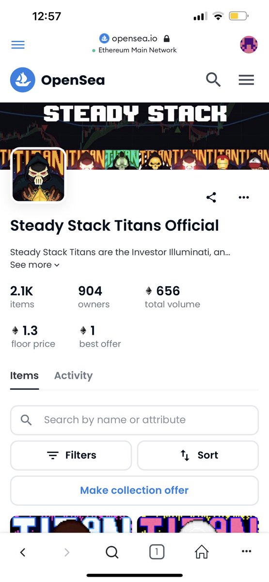NFTALPHAHUB's tweet photo. @SteadyStackNFT brought up in our general chat over a month ago at .15 hit highs of 2eth+ 2 days ago! Insane profit if you held this far.. Come join our discord (LINK BELOW⬇️⬇️) and don’t miss the next alpha call. 🍻🚀#GoodVibesOnly #steadystacktitans #NFT #steadystack https://t.co/zN5pZHlmmV