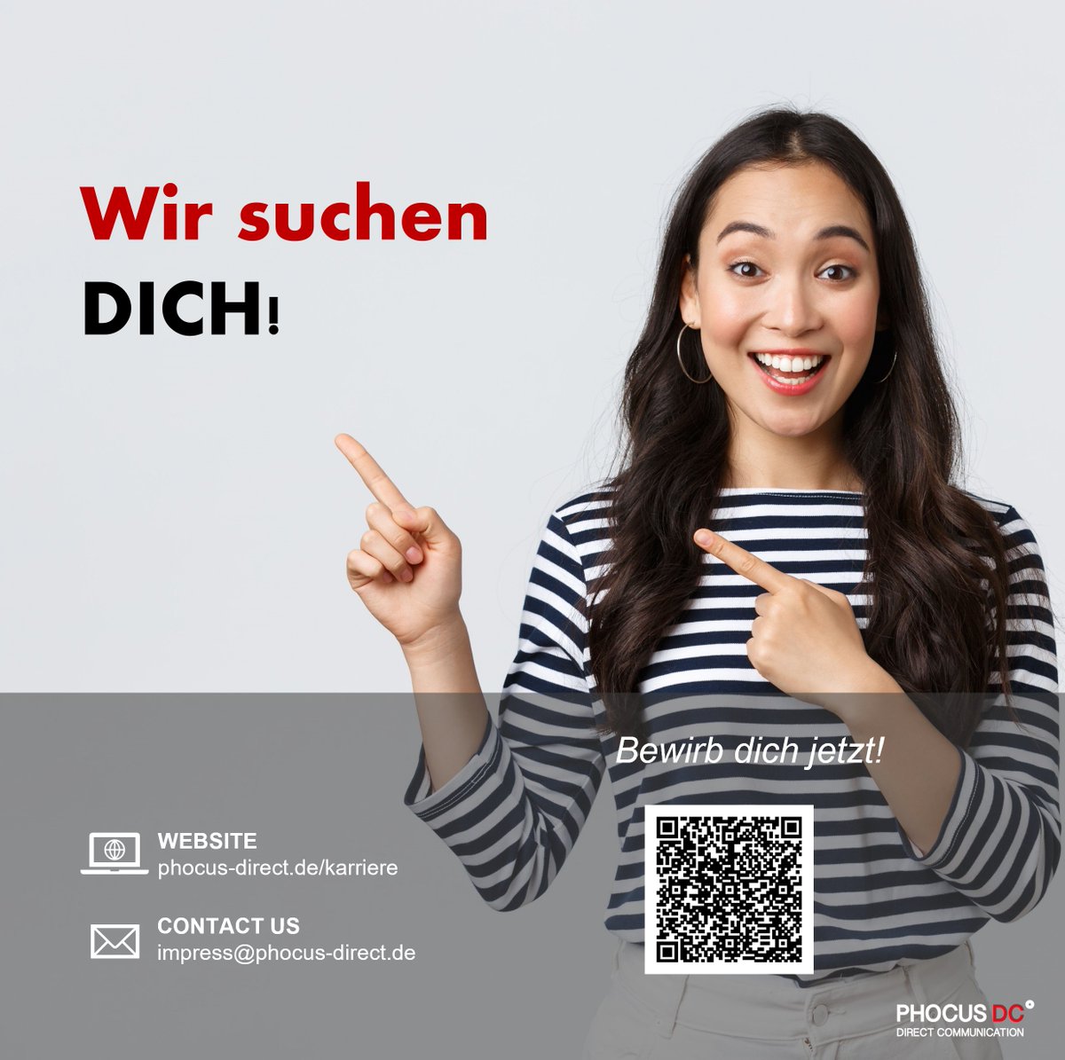 PHOCUSDC's tweet photo. Join us! 
Wir suchen Mitarbeiter für unseren telefonischen Vertriebsinnendienst. 
Du hast Spaß daran, kundenorientiert zu arbeiten und an spannenden Projekten teilzunehmen? Dann bewirb dich jetzt und werde Teil der Phocus DC Familie! https://t.co/GZiB59nGZW