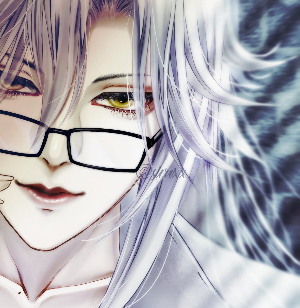 「#作品を載せて自分の作品を知ってもらおう白髪、長髪、眼鏡精神科医がメインです良か」|慧那(えな)5月分有償依頼受付中のイラスト