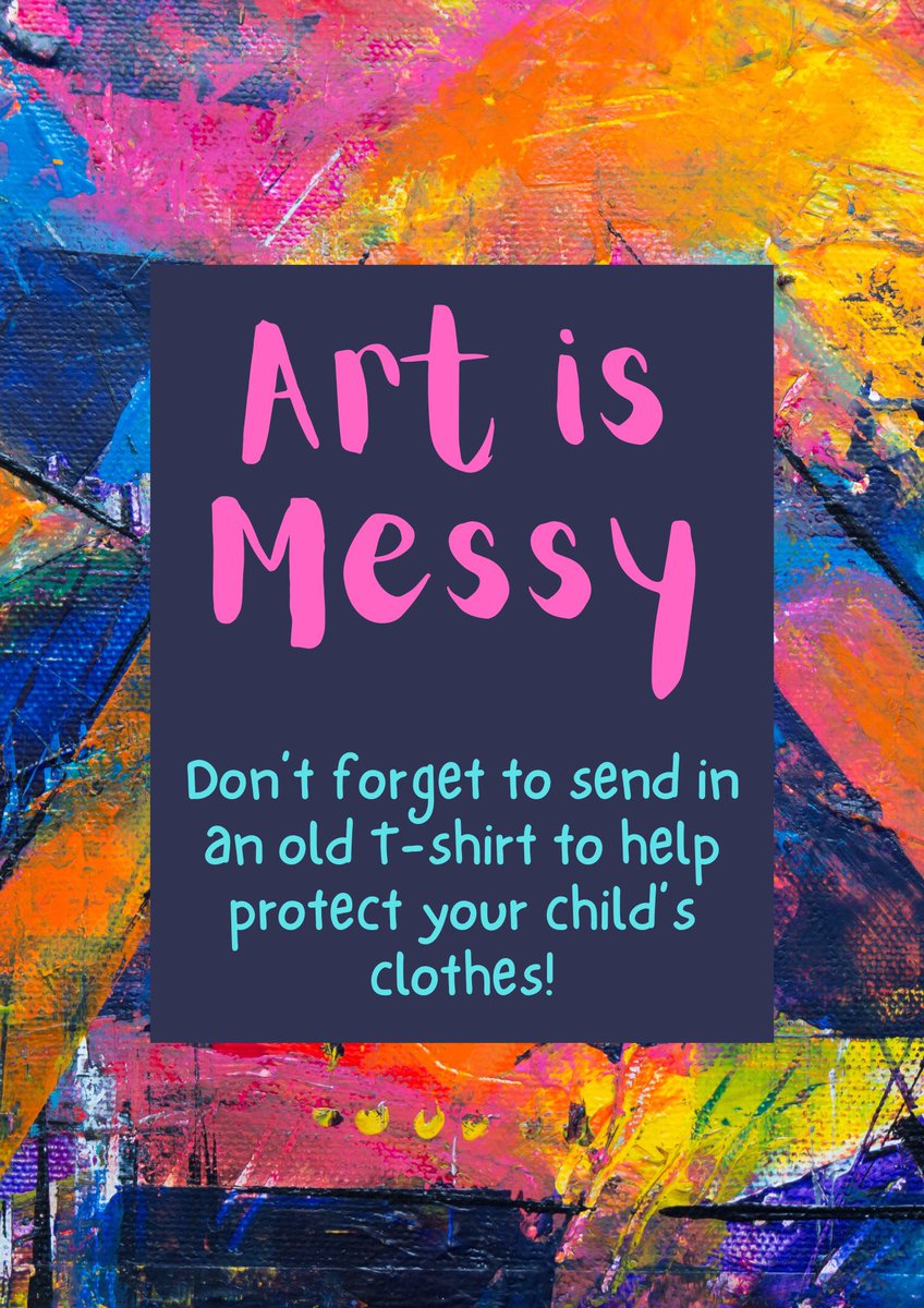 Happy first day OTES! Most all classes will be painting by next week so don’t forget your art shirts 🎨