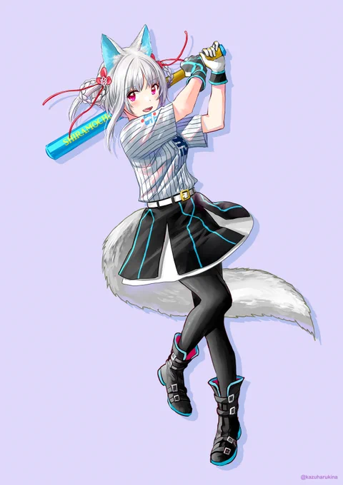 白餅だんごちゃんの士別サムライブレイズさんのユニフォーム姿イラストを、描き下ろしさせていただきました!よろしくおねがいします!! 