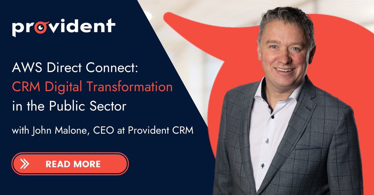 CRM digital transformation in the public sector: How can AWS Direct Connect help? 

Our CEO John Malone shared his take on AWS Direct Connect’s advantages. 

Read more here: bit.ly/3RD0BFZ