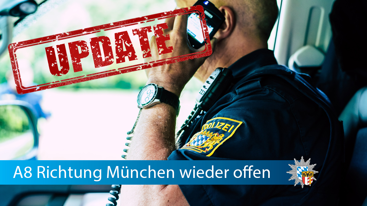 polizeiSWN's tweet photo. +++ Update +++

Die Fahrzeuge konnten von den Einsatzkräften geborgen werden. Die Fahrbahn auf der A8 in Fahrtrichtung #München ist wieder frei.

#Polizei #PolizeiSWN #Verkehrsunfall #Adelsried https://t.co/U4CI3CVvv7